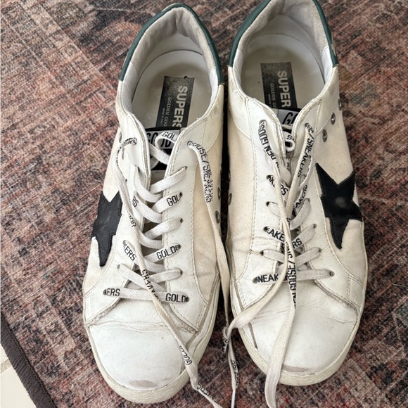Men’s GOLDEN GOOSE Super Stars with canvas and leather - Picture 2 of 3
